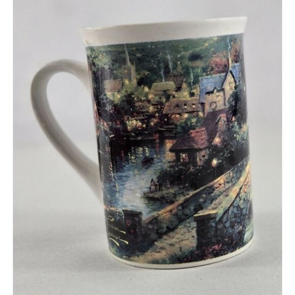 Vtg 1995 Lamplight Village Ceramic Coffee Mug 1995 Artist Thomas Kinkade - Picture 14 of 14